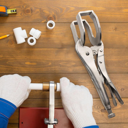 10" LOCKING PLIERS & WELDING CLAMP, Locking Pliers Vise Tools Quick-Lock Release For Easy Removal Clamping V1192-AZ-W-2889