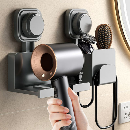Hair Dryer Holder Wall Mounted with Tool Organizer, Blow Dryer Holder Compatible, Hair Dryer Hanger Mount for V1192-AZ-W-2892
