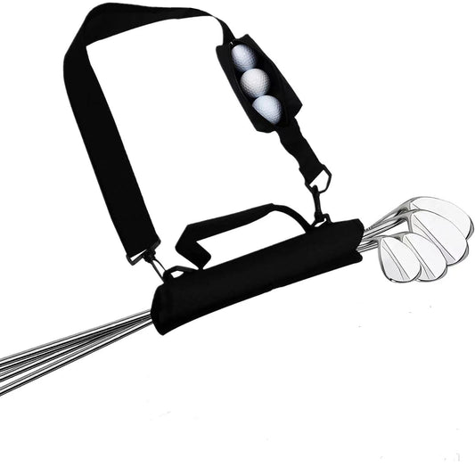 Foldable Golf Club Carry Bag, Portable Sunday Pencil Bag, Lightweight Waterproof Training Case, Holds 3-6 V1192-AZ-W-2895
