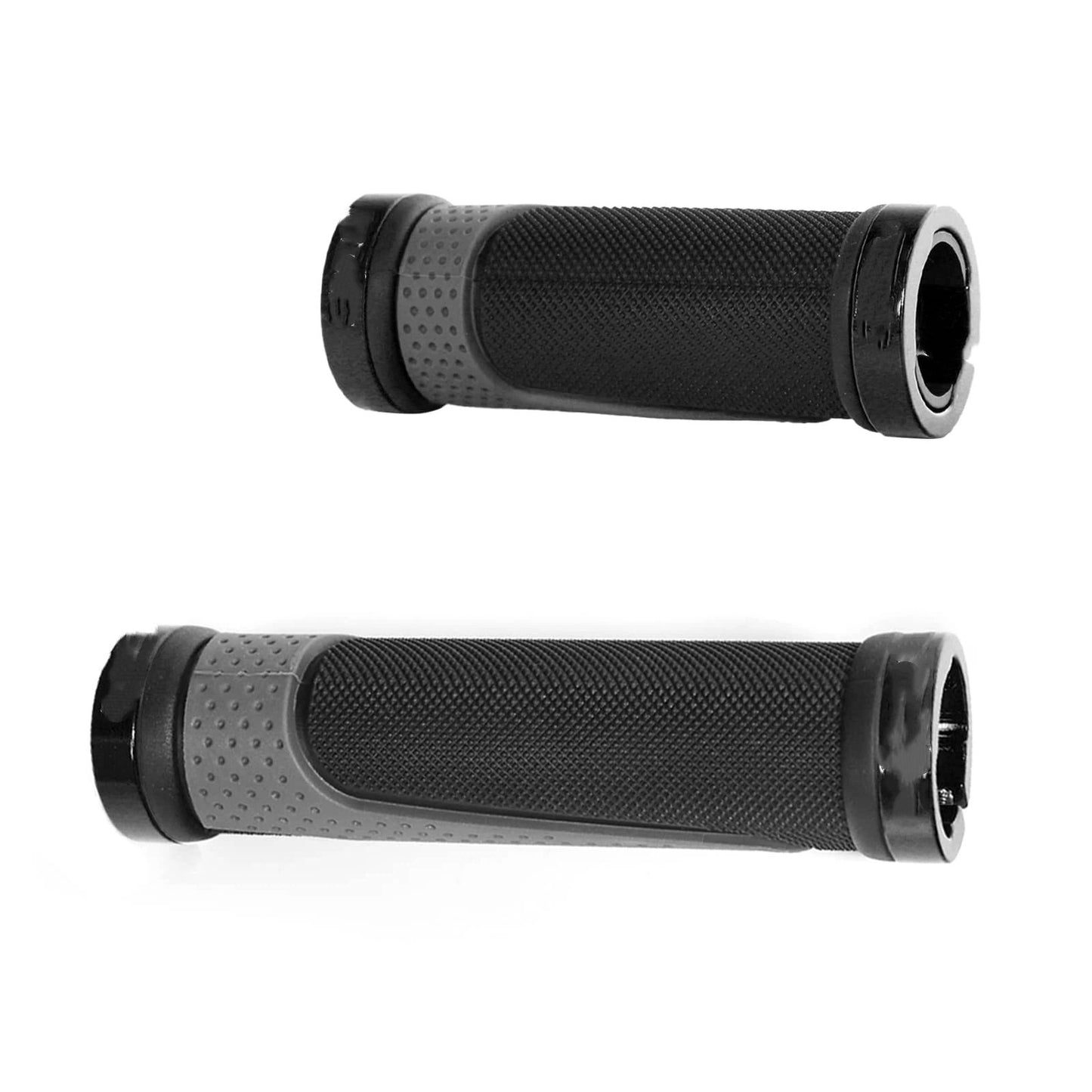 Lightweight Bicycle Grips - 125mm & 90mm, Inner diameter 22mmAnti-Slip, Suitable for Mountain Bikes(black V1192-AZ-W-2901