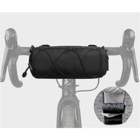 Bike Handlebar Bag, Bicycle Front Bag Shoulder Bag Storage Bag with Shoulder Strap for Road Mountain Bike V1192-AZ-W-2902