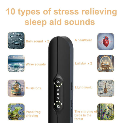 Pillow Speakers for Sleeping,Portable Bluetooth Speaker with Bone Conduction, 10 White Noises, Display, V1192-AZ-W-2903