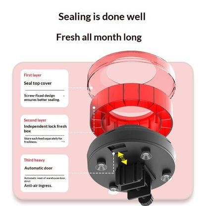 Automatic Fish Feeder for Aquarium - Moisture-Proof and Precision Feeding Betta Vacation Feeder, USB V1192-AZ-W-2905