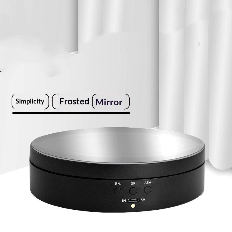 Motorized Rotating Display Stand, 360 Degree Electric Rotating Turntable for Photography Products, Jewelry, V1192-AZ-W-2916