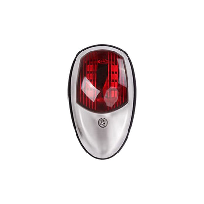 Boat Navigation Lights Red and Green Bow Light LED Vertical Mount 1 Pair (Vacuum Electroplate Silver) V1192-AZ-W-2925