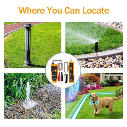 Underground Cable Locator, Wire Tracer Cable Tester for Dog Fence Cables Irrigation Control Wires V1192-AZ-W-2926