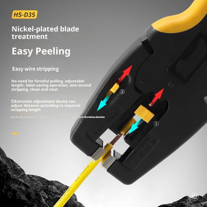 Automatic Wire Stripper Tool with Cutter Adjustable Electrical Cable Wire Stripping Tool Quick Strip Wire V1192-AZ-W-2939