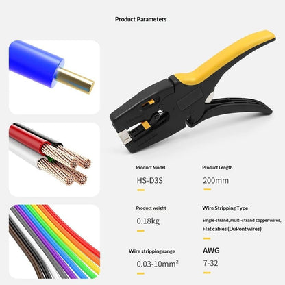 Automatic Wire Stripper Tool with Cutter Adjustable Electrical Cable Wire Stripping Tool Quick Strip Wire V1192-AZ-W-2939