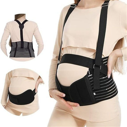 Belly Bands For Pregnant Women - Maternity Belt Pregnancy Support - Breathable Abdominal Binder, Back V1192-AZ-W-2941