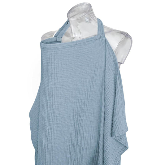 Nursing Cover for Breastfeeding, Breathable Breastfeeding Cover up with Arch Neckline for Women, Nursing V1192-AZ-W-2946
