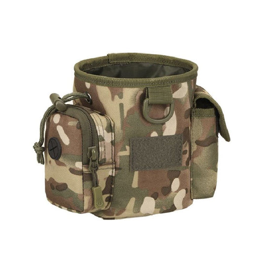 Compact Drawstring Tactical Dump Pouch Bag Dog Treat Training Pouch for Range Shooting, Hunting Airsoft , V1192-AZ-W-2948