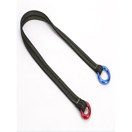 Tree Arborist Friction Saver Tree Climbing Saver Loop Belt Sling Retrievable Anchor 35.4 inch(Red and Blue V1192-AZ-W-2956