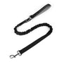 Tactical Military Dog Leash Hook Clips Bungee Dog Lead Elastic Bungee Rope Leash with Control Handle (black) V1192-AZ-W-2959