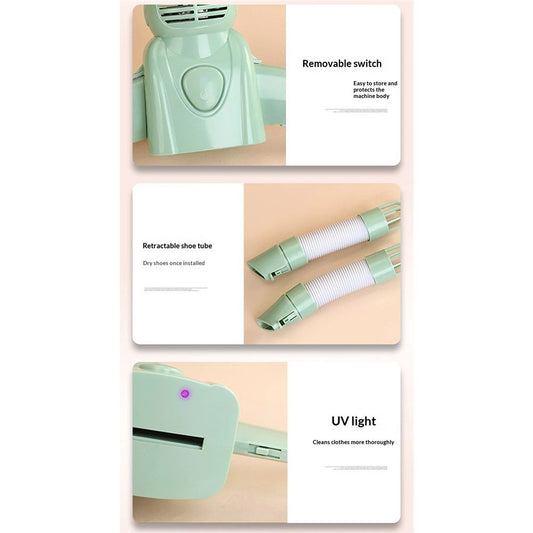 Portable Dryer, Portable Clothes Dryer, Clothes Dryer Foldable, Travel Portable Electric Clothes Drying V1192-AZ-W-2964