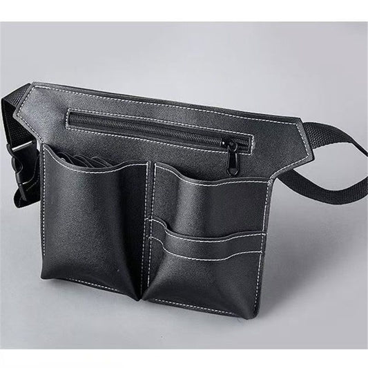Hairdresser Scissor Bag, Barber Leather Waist Pouch, Professional Hairdressing Tools Storage Holster with V1192-AZ-W-2967
