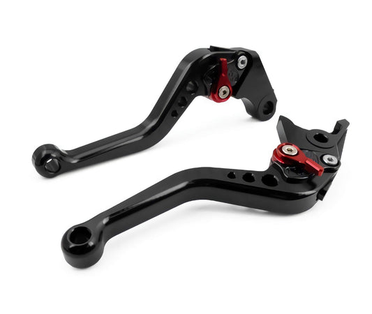 Short Brake and Clutch Levers for, Motorcycle levers-Black, Motorcycle short handle Suitable for MT07 MT09 V1192-AZ-W-2973