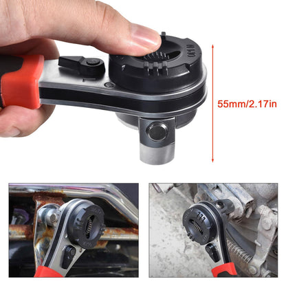 8 Inch Adjustable Ratchet Socket Wrench,Performance Tool Dual Drive Flex Head Ratchet capacity from 1/4-7/8 V1192-AZ-W-2978
