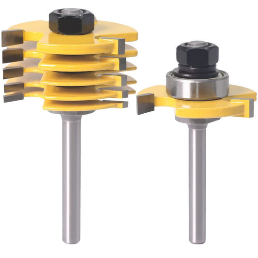2-pack adjustable slot knife,1/4 Inch Shank Slot Cutter Router Bit Set - 6 V1192-AZ-W-2979