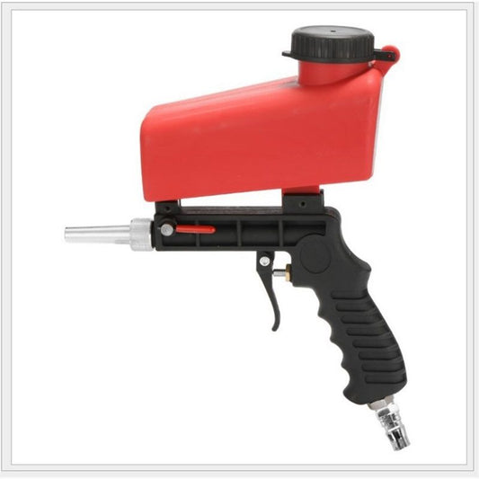 Pneumatic Sand Gun Kit, Sandblasting Machine Industrial Adjustable Portable Hand Held Sand(red,26.2*29cm) V1192-AZ-W-2980