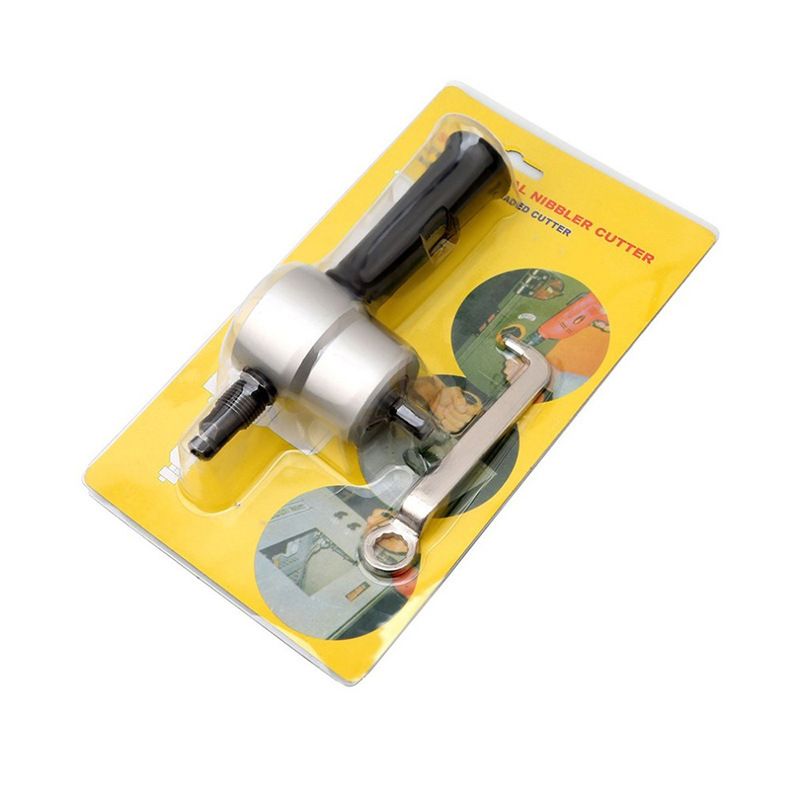 Double Head Metal Sheet Nibbler Cutter Hole Saw Drill Attachment Package(24*14*6cm) V1192-AZ-W-2982
