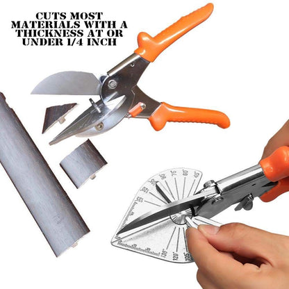 Multi Angle Miter Shear Cutter Hand Tools,45-135 Degree Adjustable Angle Scissors Trim Shears Tools for Vinyl V1192-AZ-W-2983