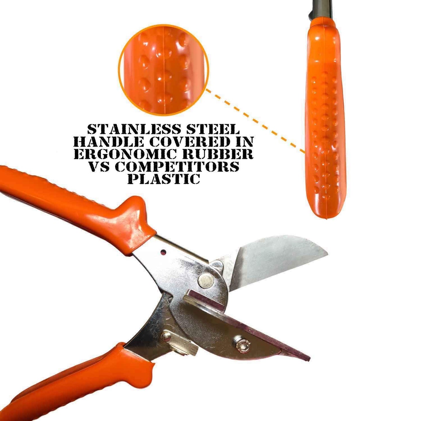 Multi Angle Miter Shear Cutter Hand Tools,45-135 Degree Adjustable Angle Scissors Trim Shears Tools for Vinyl V1192-AZ-W-2983
