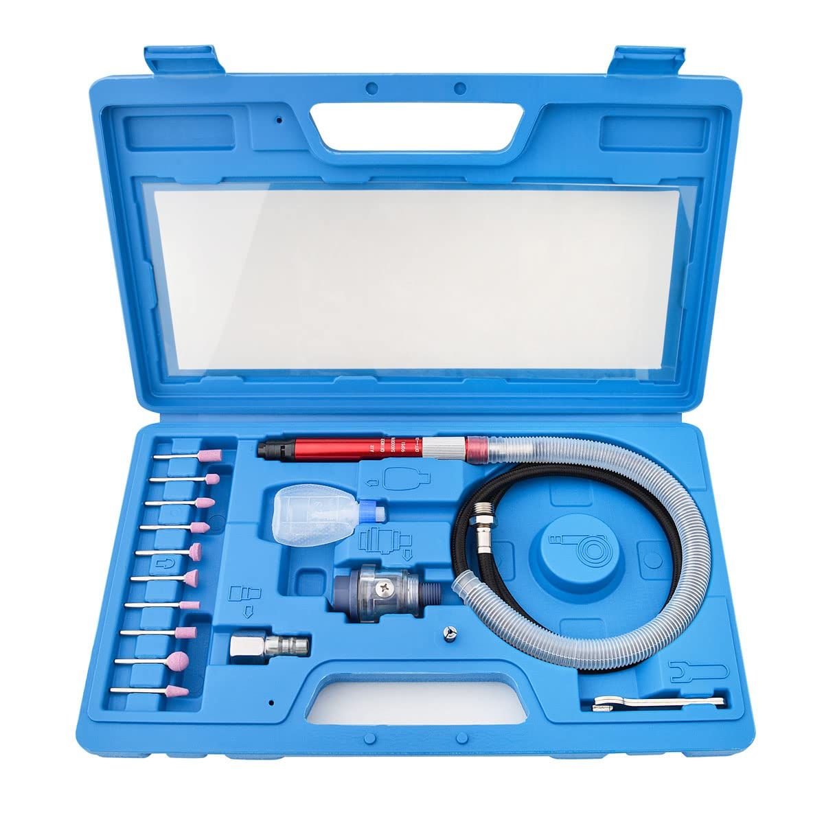 Air Micro Grinder,1 Set Mini Pencil Polishing Cutting Tool Pneumatic Pencil Die Grinder, Free Speed V1192-AZ-W-2985