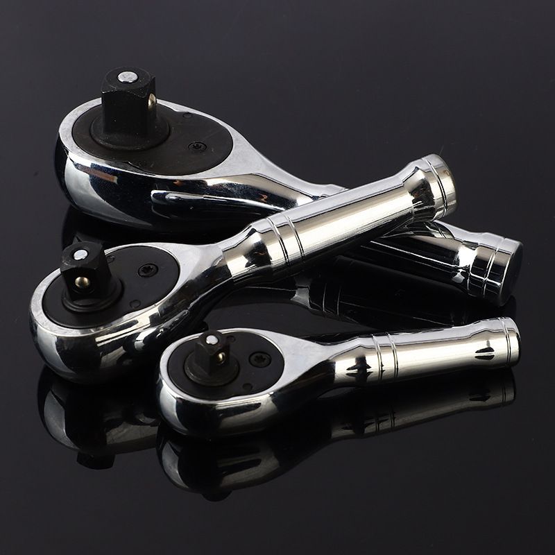 Ratchet Set, 1/4", 3/8", 1/2" Drive Ratchet Handle Wrench 72-Tooth Quick-Release Reversible, Gift for Men V1192-AZ-W-2988