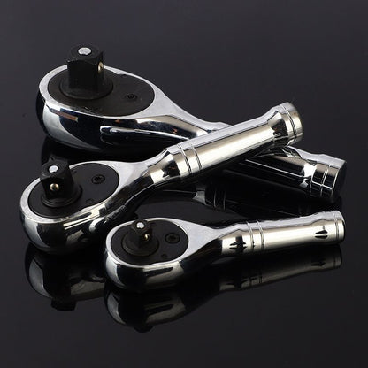 Ratchet Set, 1/4", 3/8", 1/2" Drive Ratchet Handle Wrench 72-Tooth Quick-Release Reversible, Gift for Men V1192-AZ-W-2988