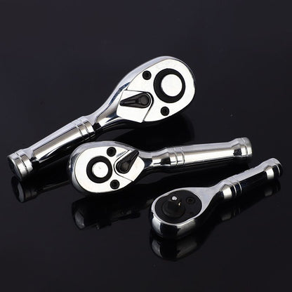 Ratchet Set, 1/4", 3/8", 1/2" Drive Ratchet Handle Wrench 72-Tooth Quick-Release Reversible, Gift for Men V1192-AZ-W-2988
