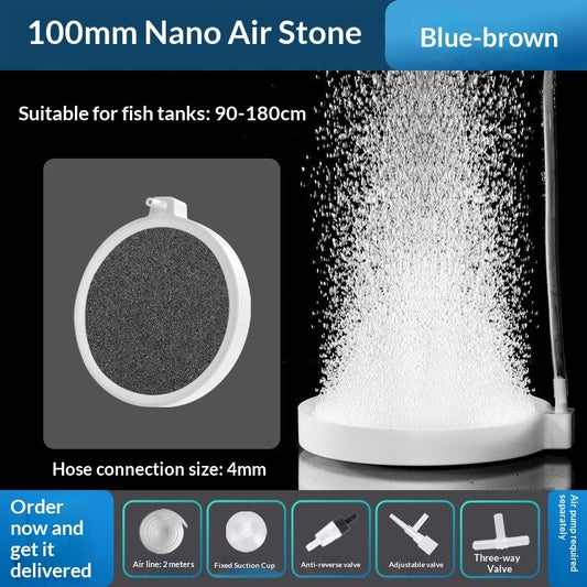 Aquarium Air Stones Oxygen Bubbler, 4 Inch Fish Tank Quiet Oxygen Aerator, Air Pump Accessories Airstones for V1192-AZ-W-2991