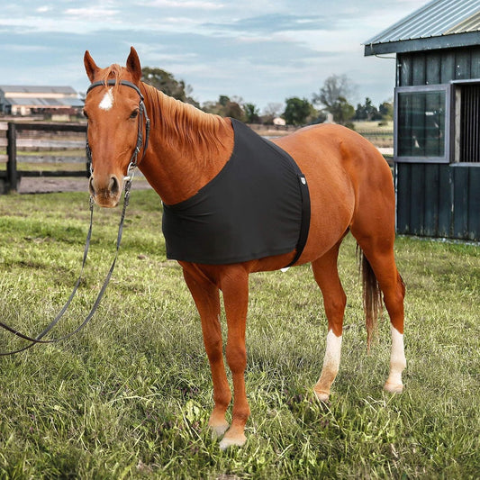 Horse Shoulder Guard, High Elastic Spandex Fabric Horse Vest - Anti-Rub Bib -Comfort Stretch Horse Shoulder V1192-AZ-W-3023