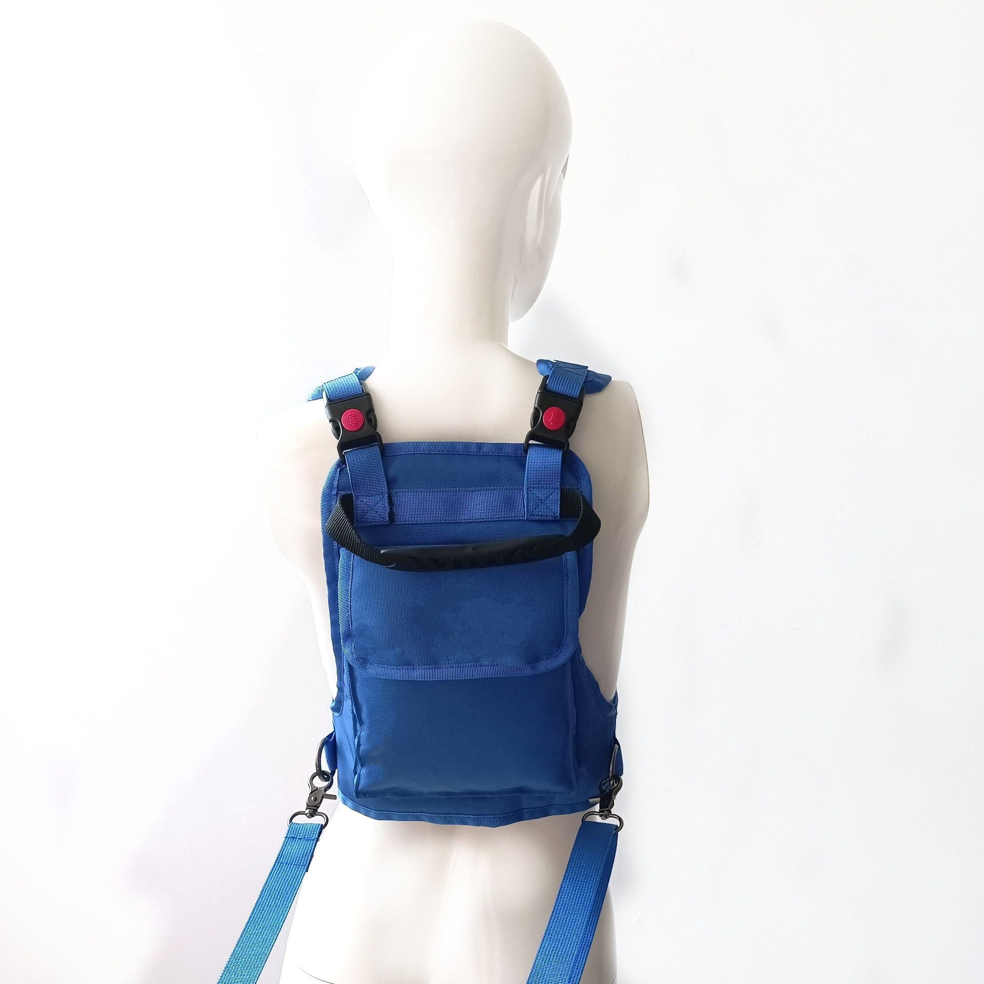 Kids Ski Training Harness with Backpack, Adjustable Strap & Lift Handle for Beginners Boy and Girl blue V1192-AZ-W-3026