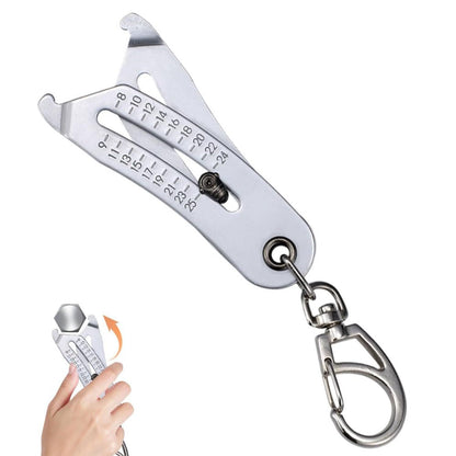 Portable Precise Thread Size Checker Keychain,Precise Bolt Sizes Finder Keychains, Thread Sizes Verification V1192-AZ-W-3029