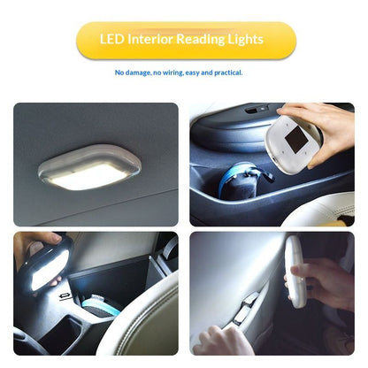 Car LED Lights Interior Battery Powered,USB Charging 10LED Small Wireless Dome Light Inside,RV Camper Shell V1192-AZ-W-3042