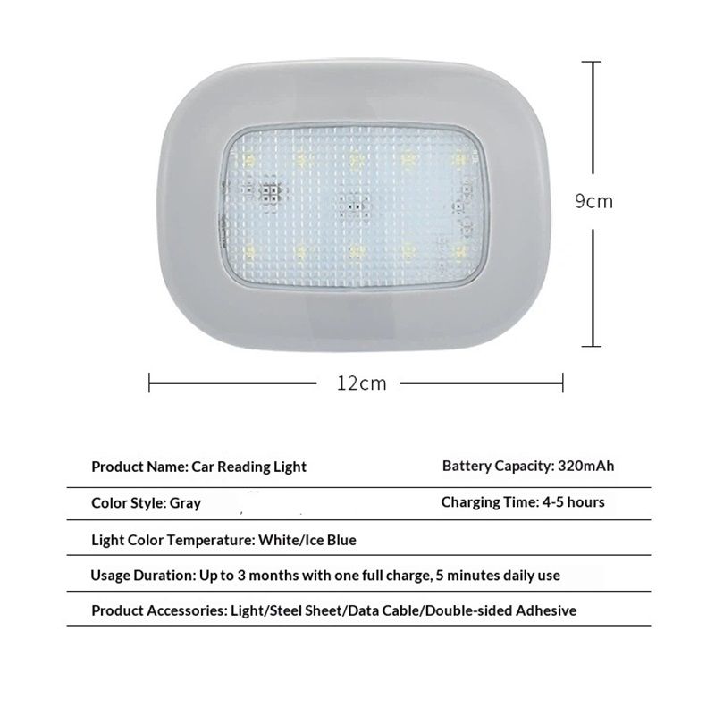 Car LED Lights Interior Battery Powered,USB Charging 10LED Small Wireless Dome Light Inside,RV Camper Shell V1192-AZ-W-3042