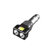 Rechargeable Flashlight, Small Car Charger Flashlight, Emergency Automobile Flashlight with 4 Lighting Modes, V1192-AZ-W-3043