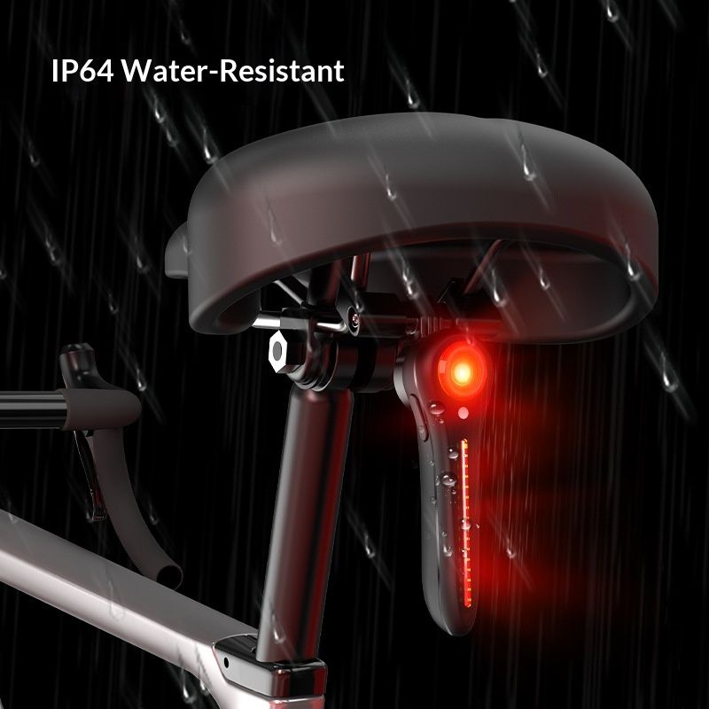 Bike Tail Light Smart - with Brake/Light Sensor, USB Rechargeable, IP64 Waterproof, 6Light Modes Bicycle V1192-AZ-W-3048