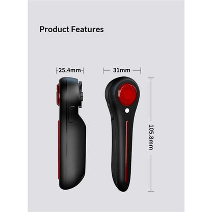 Bike Tail Light Smart - with Brake/Light Sensor, USB Rechargeable, IP64 Waterproof, 6Light Modes Bicycle V1192-AZ-W-3048