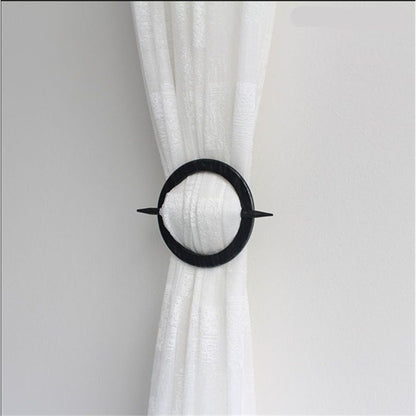 Curtain Tiebacks, Distressed Wooden Curtain Hook, Handmade Rustic Decorative Curtain Holdbacks, Window Drape V1192-AZ-W-3053