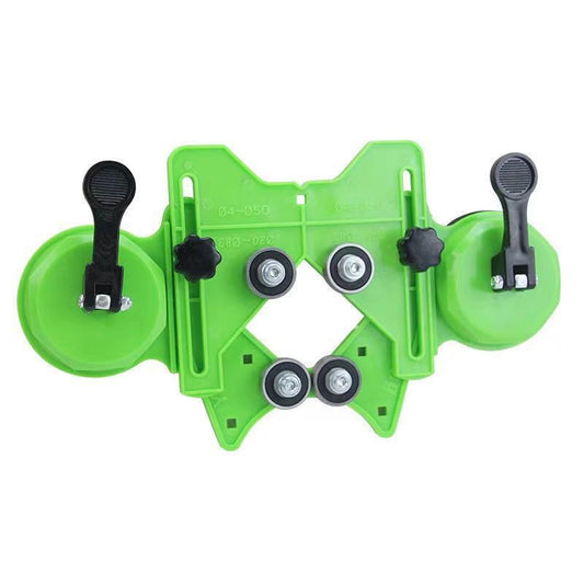 Hole Saw Guide Jig Fixture, 4mm - 83mm Adjustable Punch Locator Drill Guide Glass Drilling Jig with Double V1192-AZ-W-3057