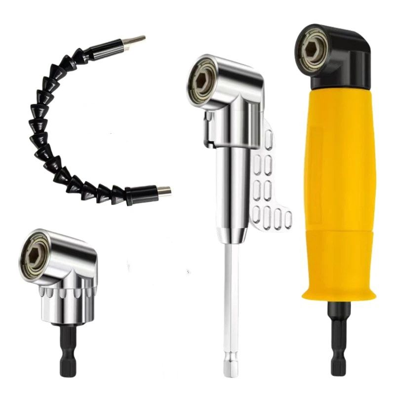 Right Angle Drill Attachment Set, Including Flexible Drill Bit Extension,Extension Power Drill Attachment V1192-AZ-W-3064