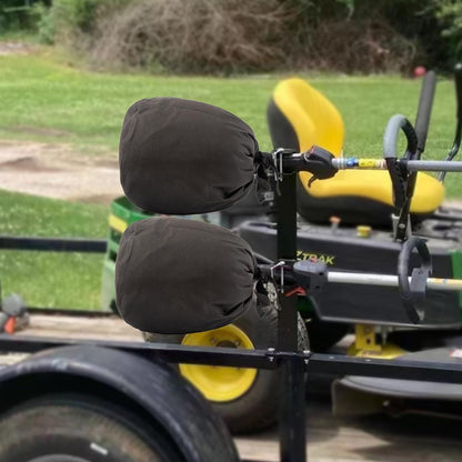 2 Pcs Weed Eater Covers, Waterproof Trimmer Engine Covers, 420D Heavy-duty Oxford Ripstop, Black, Adjustable, V1192-AZ-W-3077