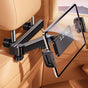 Car Headrest Mount for Tablets & Smartphones - 360 Rotatable, Adjustable Car Essential for Road Trip (Single V1192-AZ-W-3085