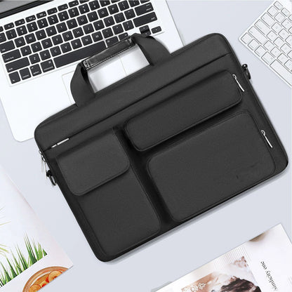 Protective Laptop Case 13 inch Laptop Sleeve, Open Bag with 2 Raised&1 Flapover&1 Handle&Belt, Laptop Case V1192-AZ-W-3095