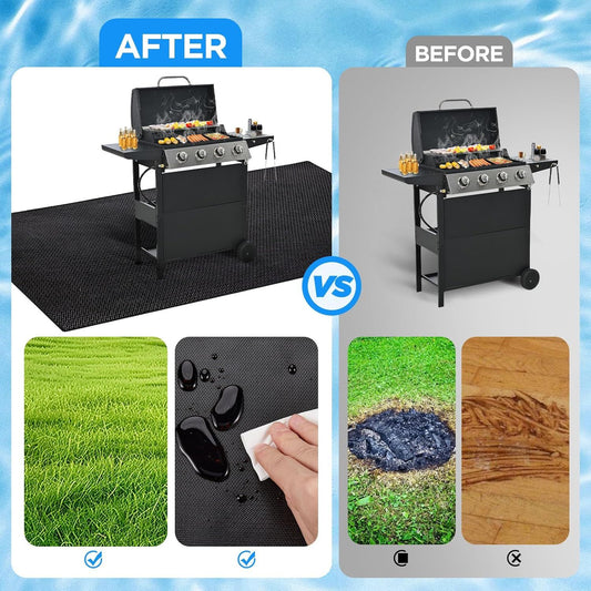 39*72 inches Under Grill Mat for Outdoor Grill,Fireproof Grill Pad for Fire Pit,Indoor Fireplace Mat Fire Pit V1192-AZ-W-3103