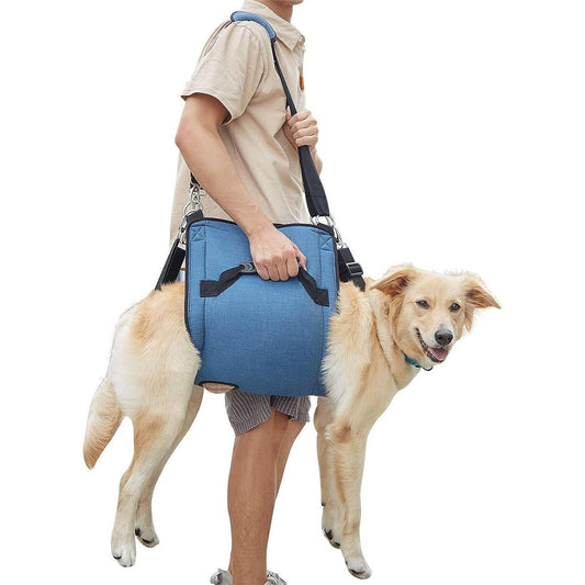 Dog Carry Sling, Emergency Backpack Pet Legs Support & Rehabilitation Dog Lift Harness for Nail Trimming, Dog V1192-AZ-W-3108
