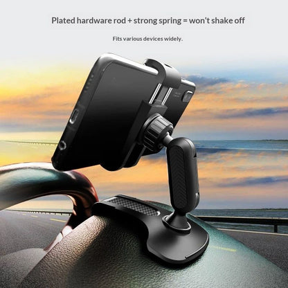 1 PC Car Dashboard Cell Phone Holder,Rotation Dashboard Phone Holder, Multifunctional Sun Visor Rearview V1192-AZ-W-3111