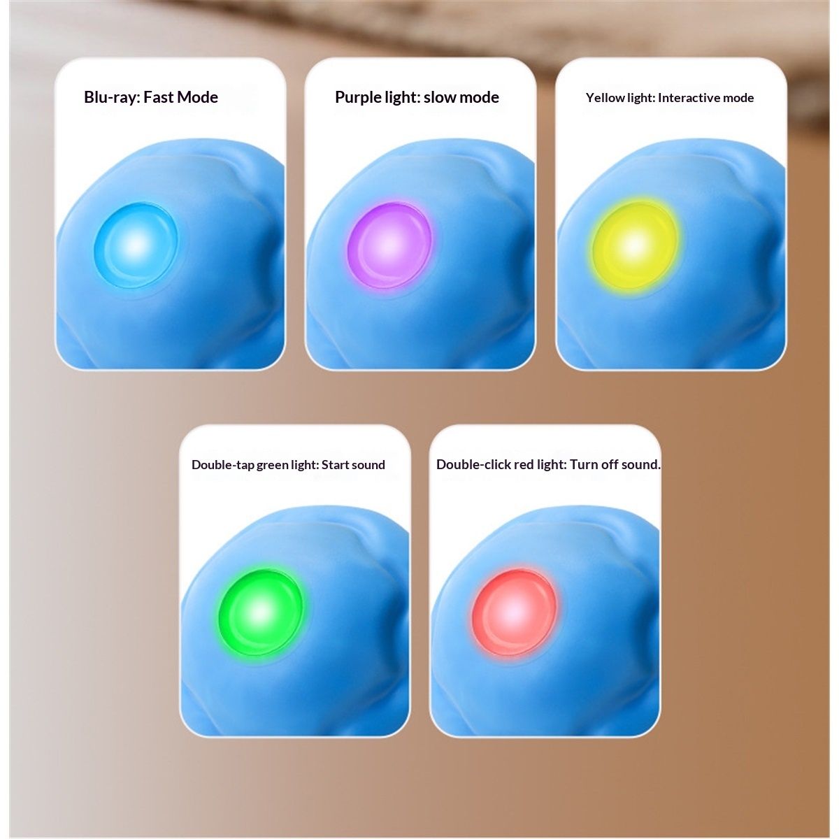 Interactive Dog Toys with Motion Activated, Squeaky Dog Toy Active Rolling Ball for Puppy and Medium Dogs, V1192-AZ-W-3119