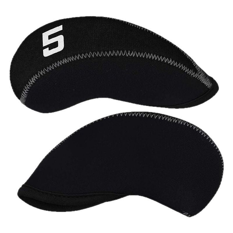 Golf 11pcs/Set Neoprene Iron Headcover Set Flag Golf Club Protector black Golf Club Protector V1192-AZ-W-3126
